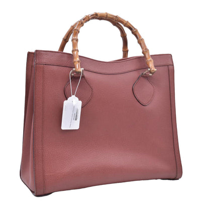 $5200 Gucci Wonka Grain Calfskin Medium Diana Tote Bag Cuir CONSIGNMENT
