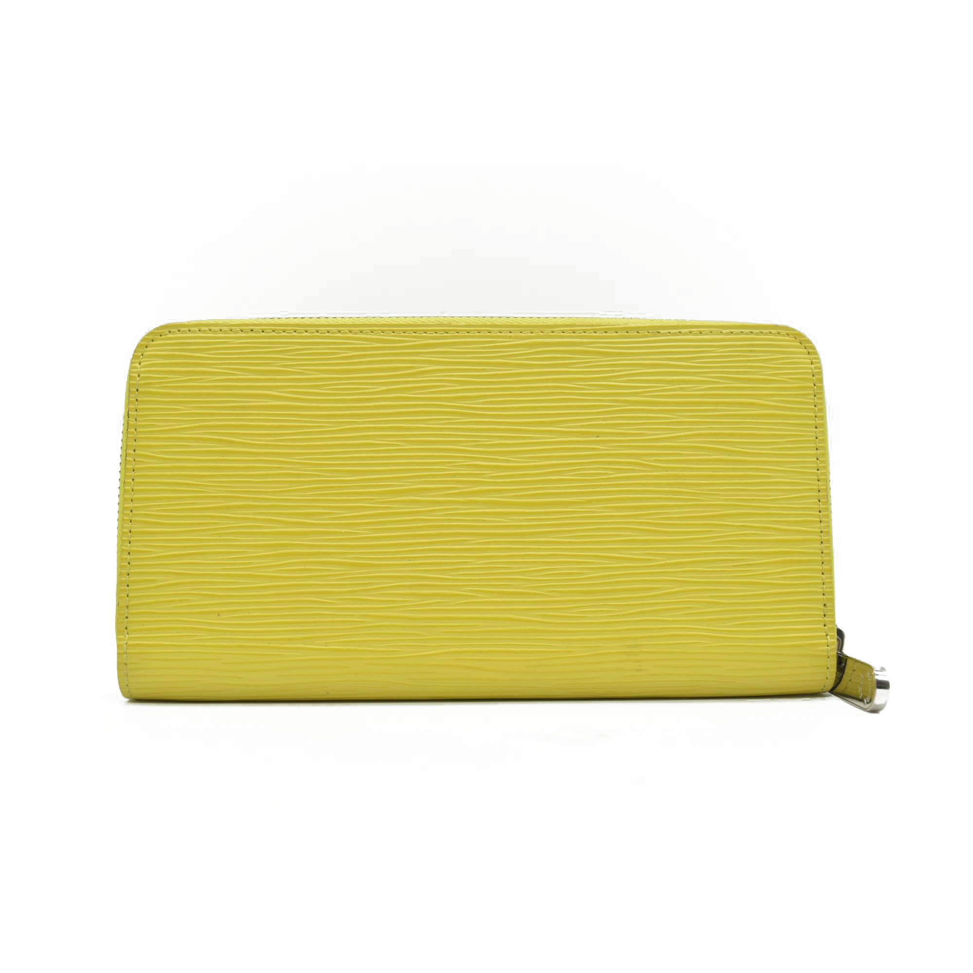 $1040 2013 Louis Vuitton Epi Leather Zippy Wallet Yellow CONSIGNMENT MI4143