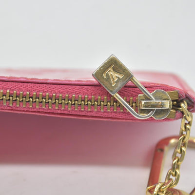 $490 Louis Vuitton Vernis Key Pouch Framboise CONSIGNMENT