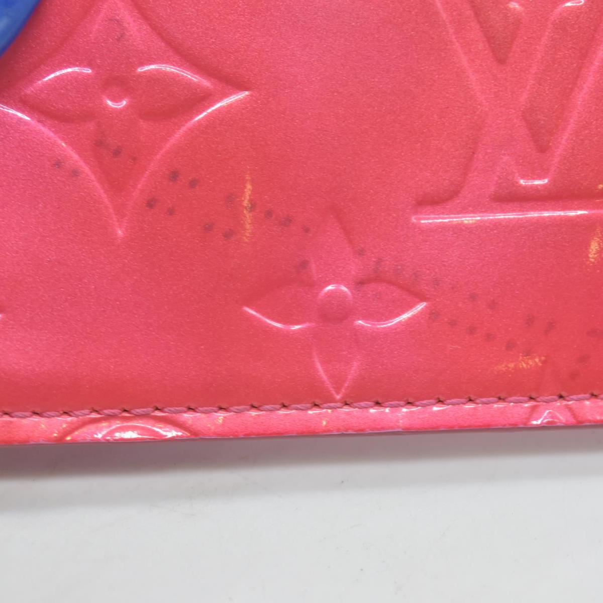 $490 Louis Vuitton Vernis Key Pouch Framboise CONSIGNMENT