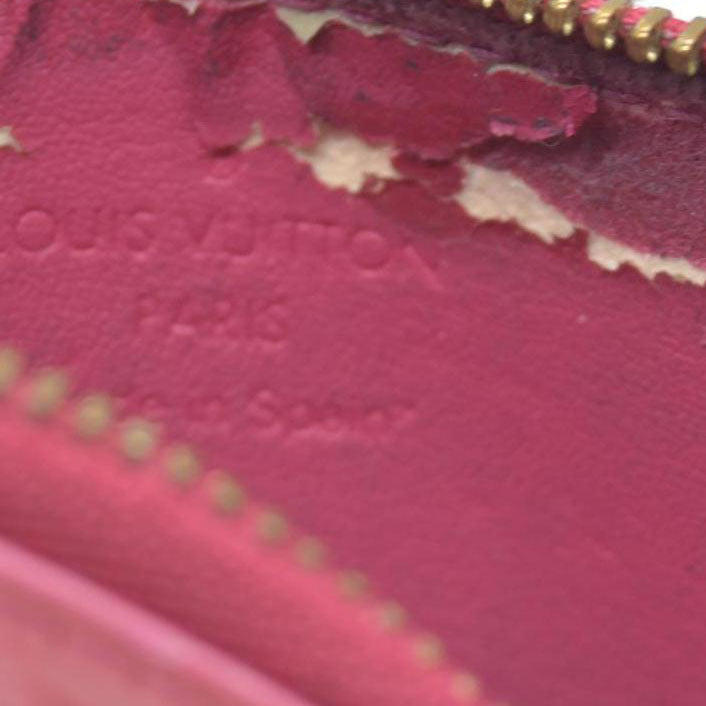 $490 Louis Vuitton Vernis Key Pouch Framboise CONSIGNMENT