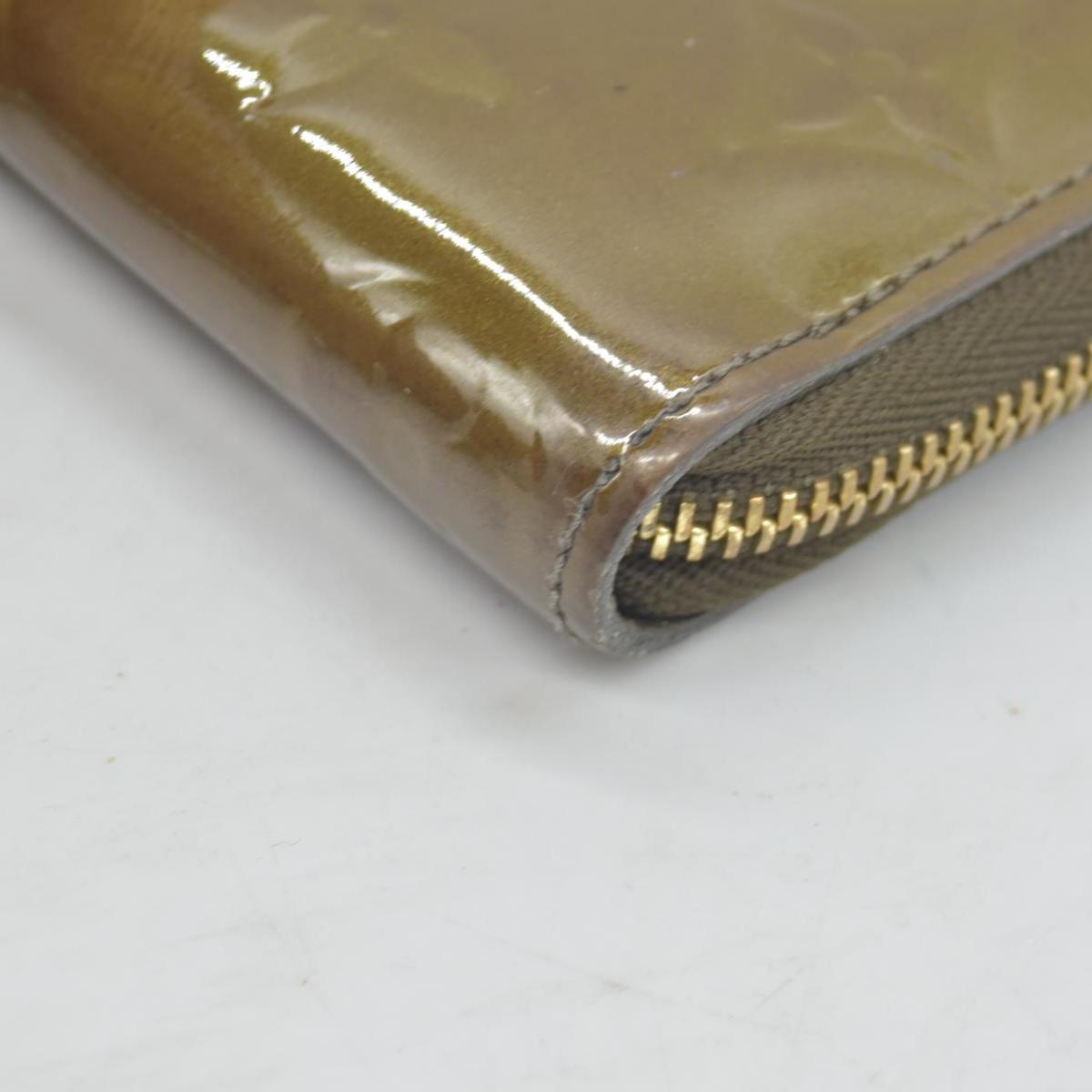$520 Louis Vuitton Monogram Vernis Vernis Patent Leather Zippy Compact Wallet CONSIGNMENT