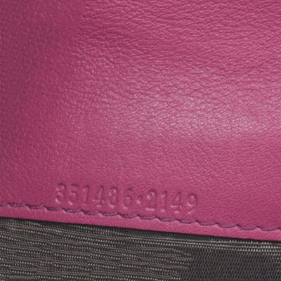 Gucci Patent Soho Zip Around Wallet Bright Bougainvillea CONSIGNMENT