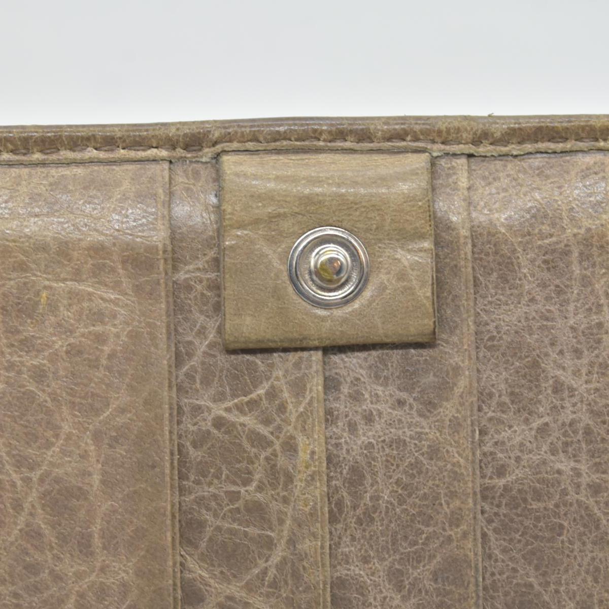 Balenciaga Agneau Classic Hardware Money Wallet Beige Nougatine CONSIGNMENT