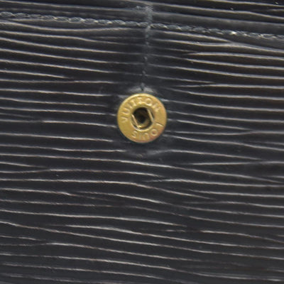 $805 Louis Vuitton Epi Sarah Wallet Black CONSIGNMENT