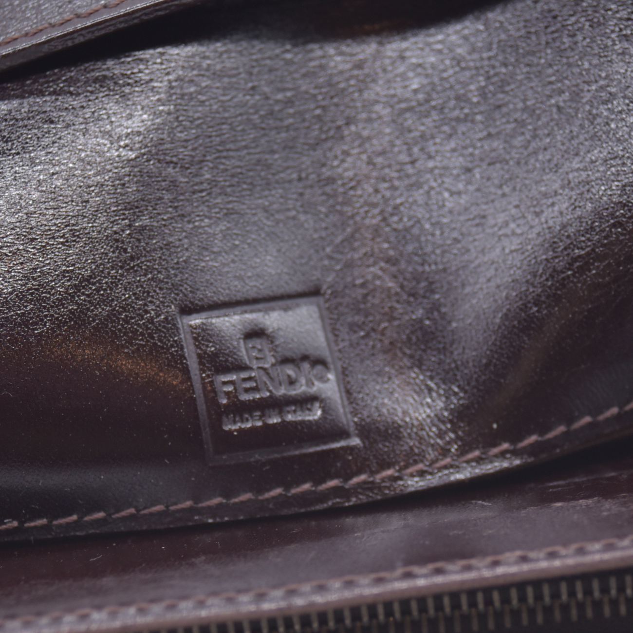 $590 Fendi Zucca Wallet Bifold Compact CONSIGNMENT 10021212
