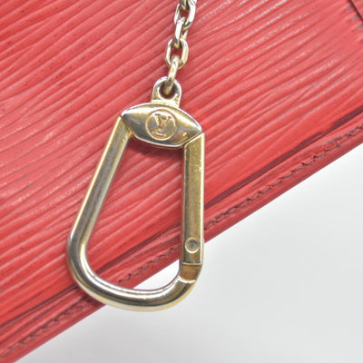 $430 Louis Vuitton Red Epi Leather Pochette Cles Key and Change Holder CONSIGNMENT