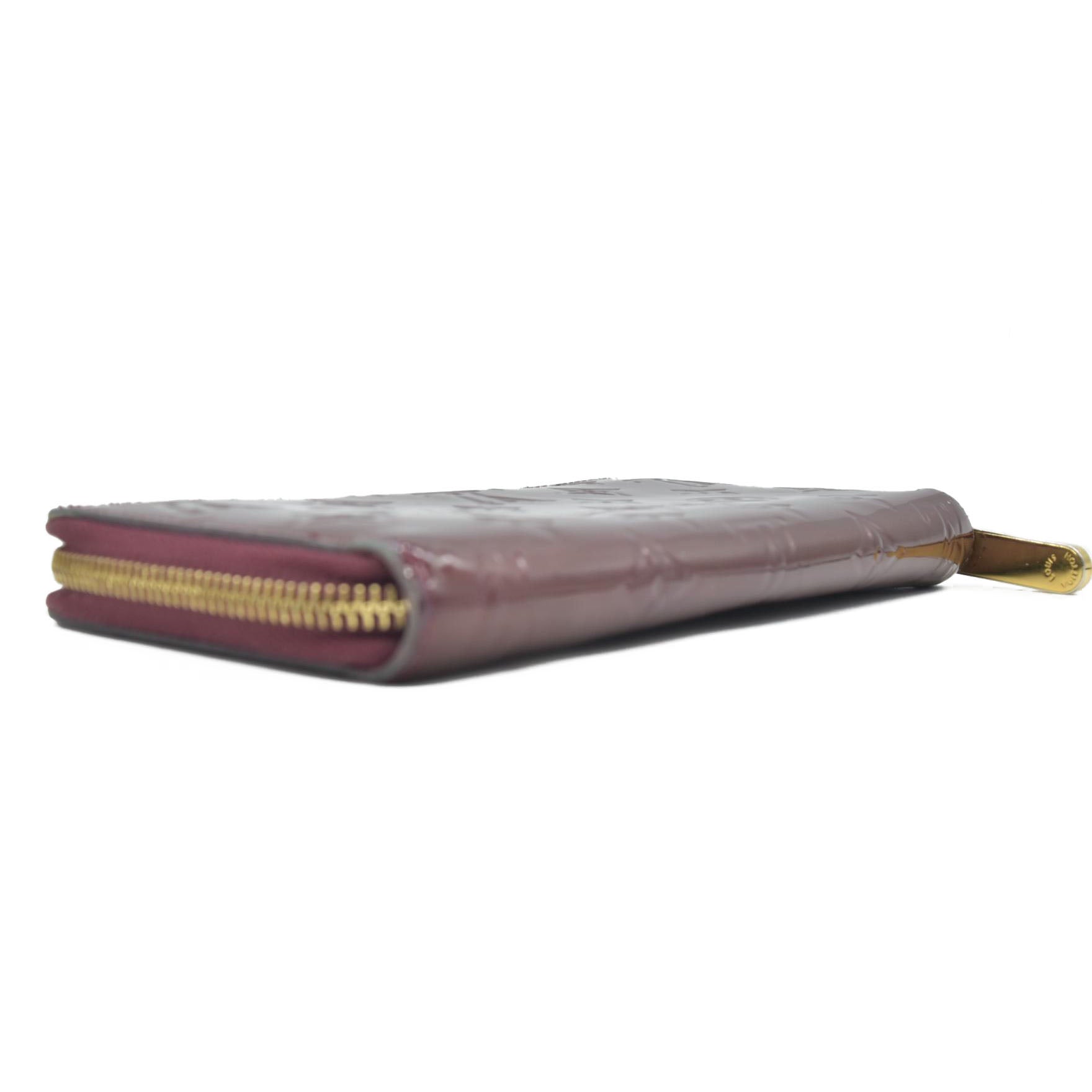 $1060 Louis Vuitton Vernis Zippy Wallet Griotte SD4102 CONSIGNMENT