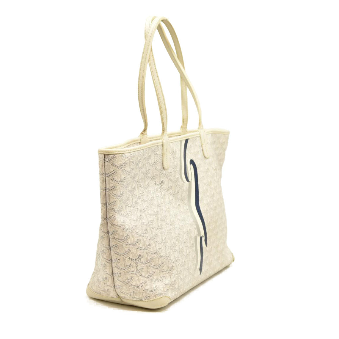 GOYARD Artois PM Shoulder Bag White Coated Canvas  MAE020175