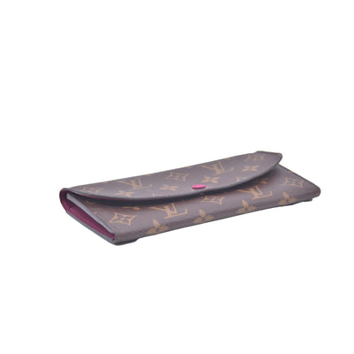 $660 2023 Louis Vuitton Monogram Emilie Wallet Fuchsia VM0213 CONSIGNMENT