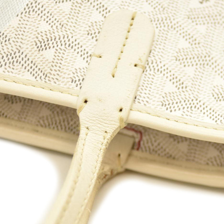 GOYARD Artois PM Shoulder Bag White Coated Canvas  MAE020175
