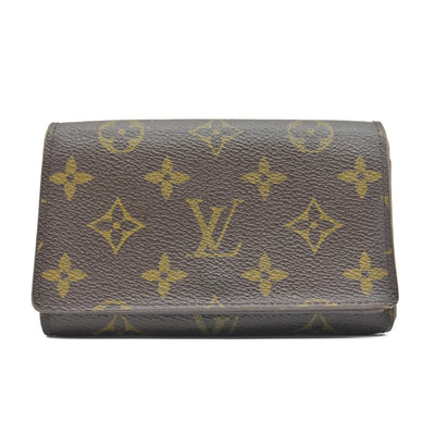 $560 Louis Vuitton Monogram Porte-Monnaie Tresor Wallet CONSIGNMENT CA1015