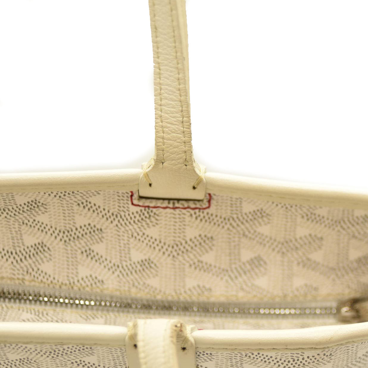 GOYARD Artois PM Shoulder Bag White Coated Canvas  MAE020175