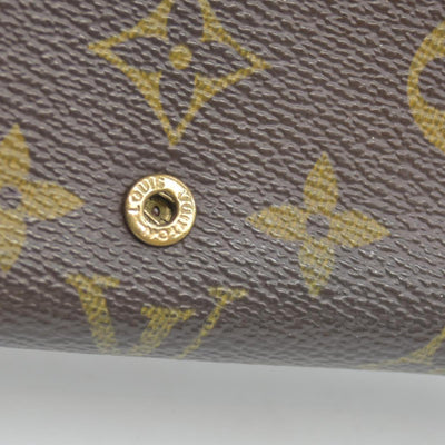 $560 Louis Vuitton Monogram Porte-Monnaie Tresor Wallet CONSIGNMENT CA1015