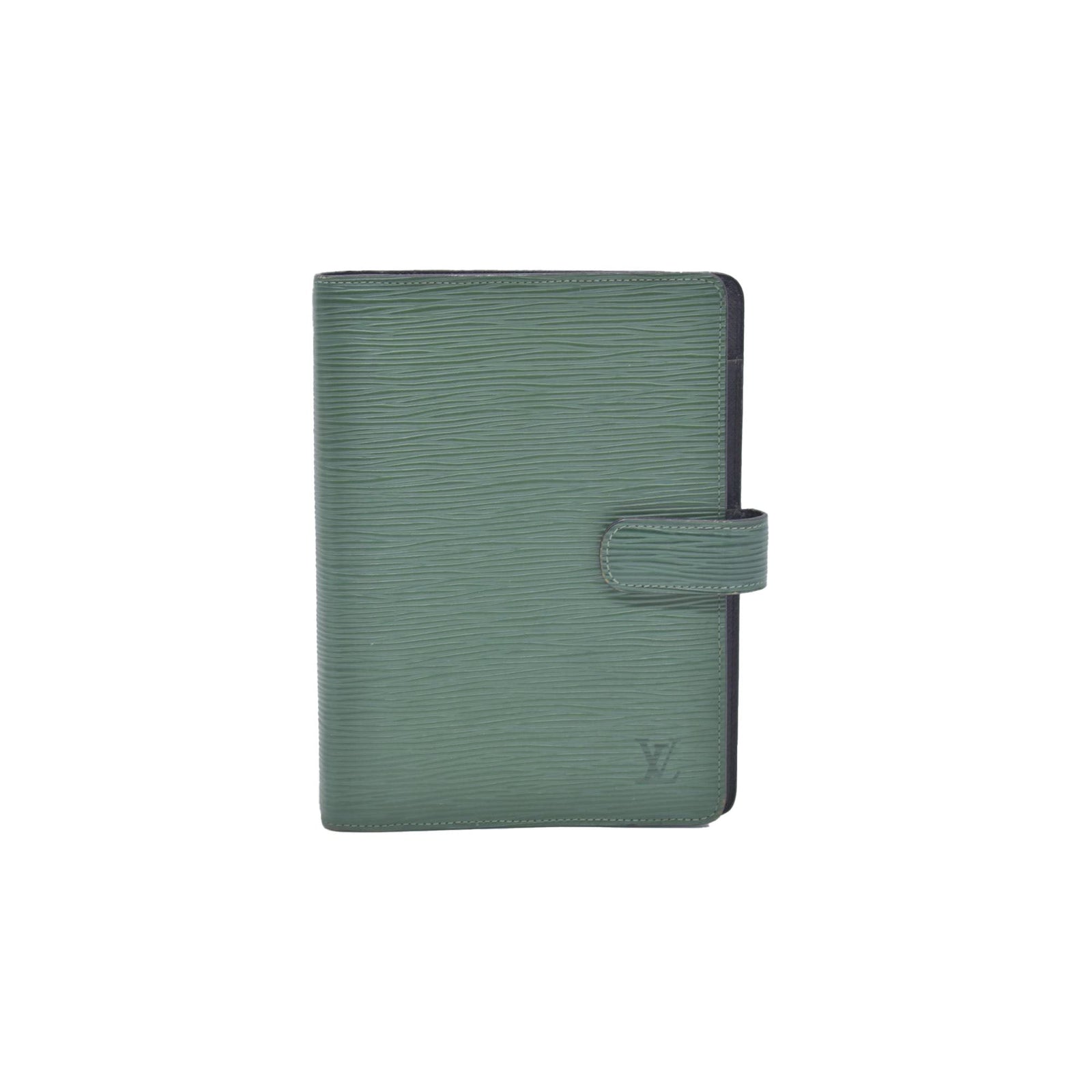 $750 1997 Louis Vuitton Epi Large Agenda Cover Green SP0957 CONSIGNMENT
