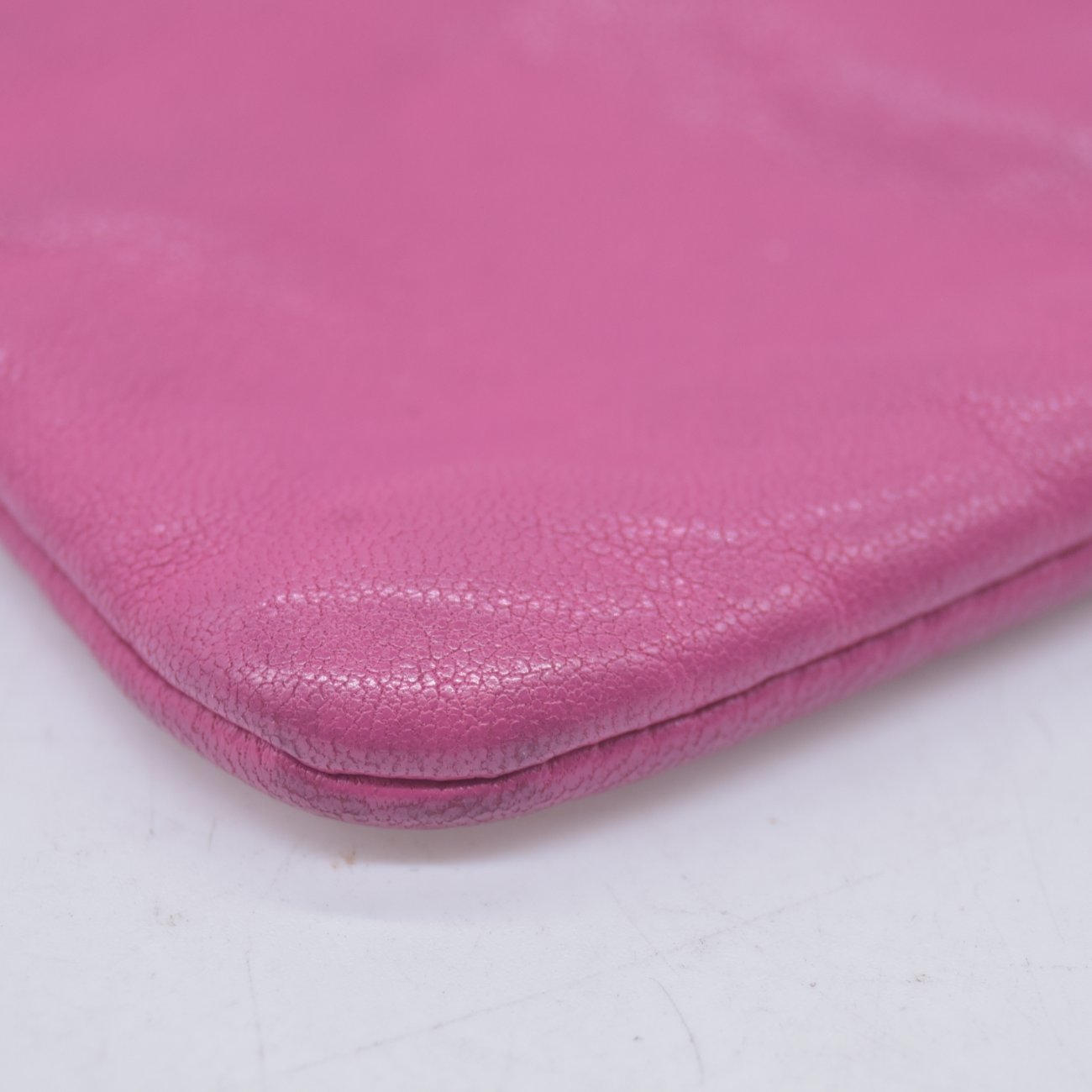 $490 Loewe Key Pouch Fuchsia CONSIGNMENT 10021228