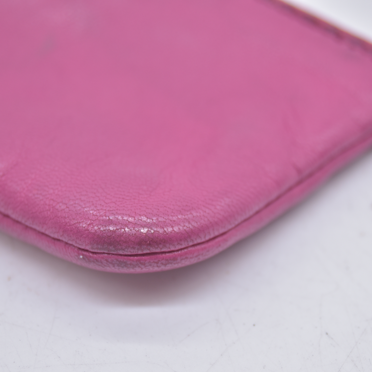 $490 Loewe Key Pouch Fuchsia CONSIGNMENT 10021228