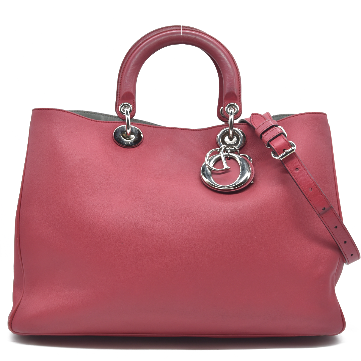 $5100 Christian Dior Smooth Calfskin Large Diorissimo Tote Pink 09MA0172