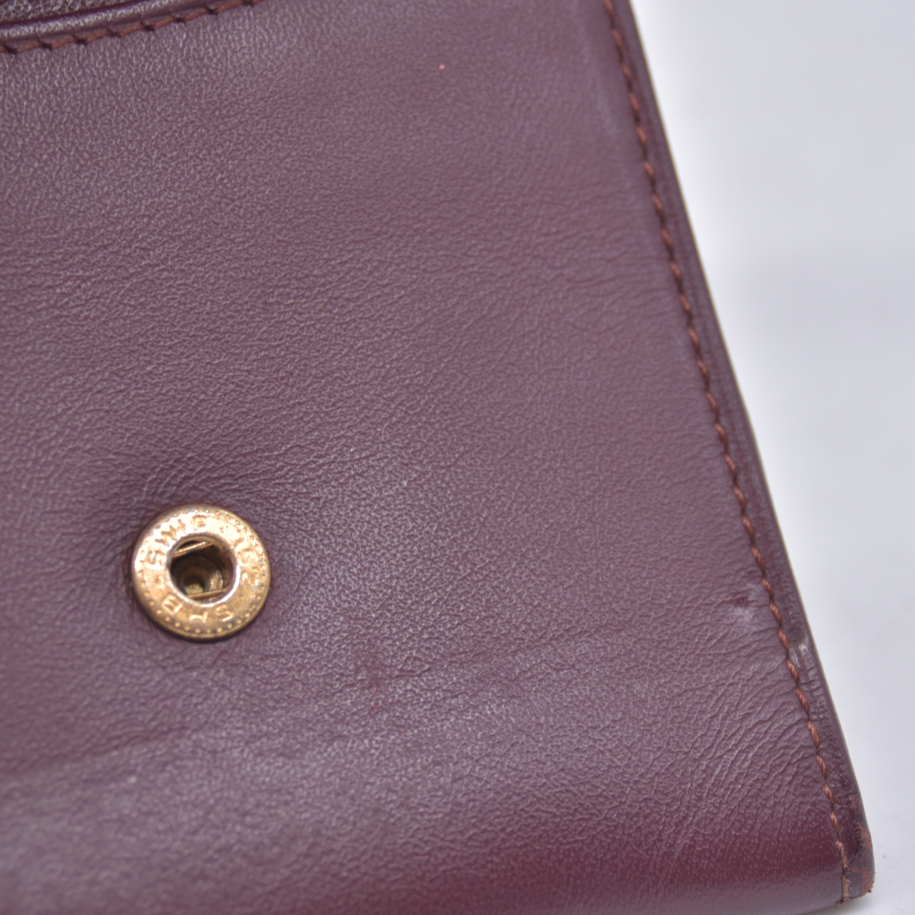 $350 Cartier Coin Purse Burgundy CONSIGNMENT 10021222