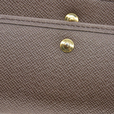 $775 2003 Louis Vuitton Damier Ebene Sarah Wallet CONSIGNMENT TH0063