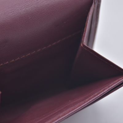 $350 Cartier Coin Purse Burgundy CONSIGNMENT 10021222