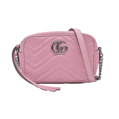 $1800 Gucci Mini Marmont Perfect Pink Camera Bag Crossbody CONSIGNMENT