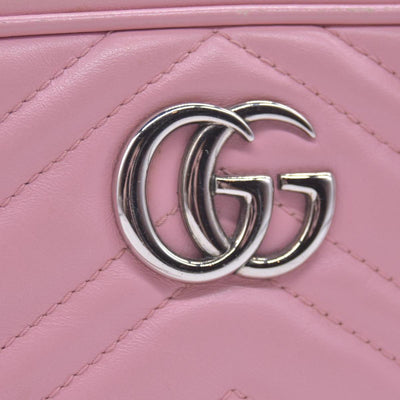 $1800 Gucci Mini Marmont Perfect Pink Camera Bag Crossbody CONSIGNMENT