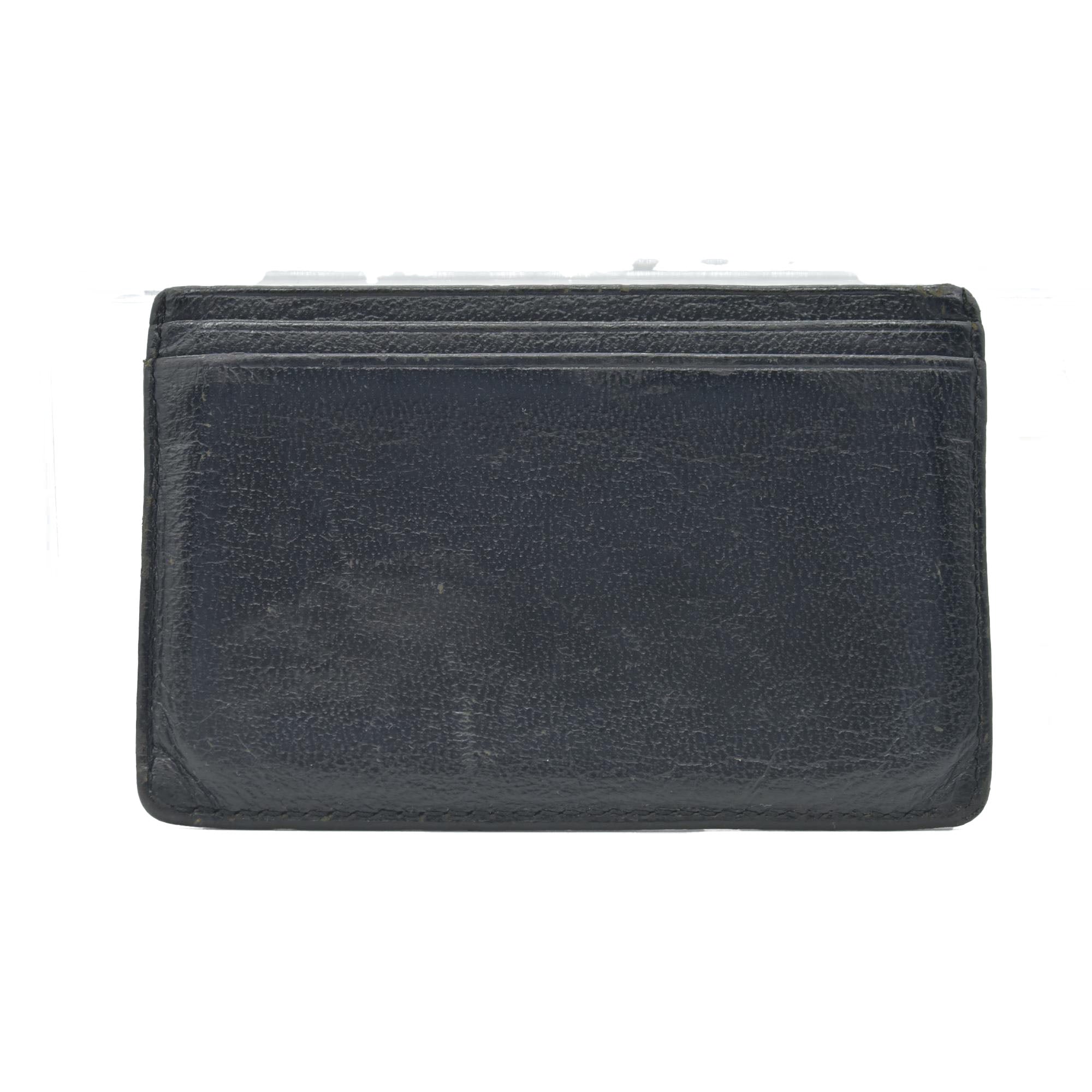 Chanel Goatskin CC Card Holder Black CONSIGNMENT