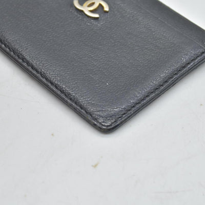 Chanel Goatskin CC Card Holder Black CONSIGNMENT