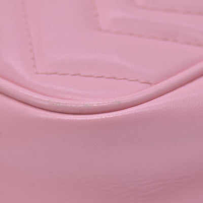 $1800 Gucci Mini Marmont Perfect Pink Camera Bag Crossbody CONSIGNMENT