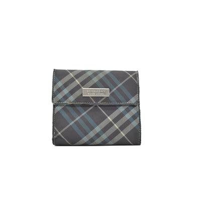 Burberry Blue Label Canvas Printed Wallet CONSIGNMENT