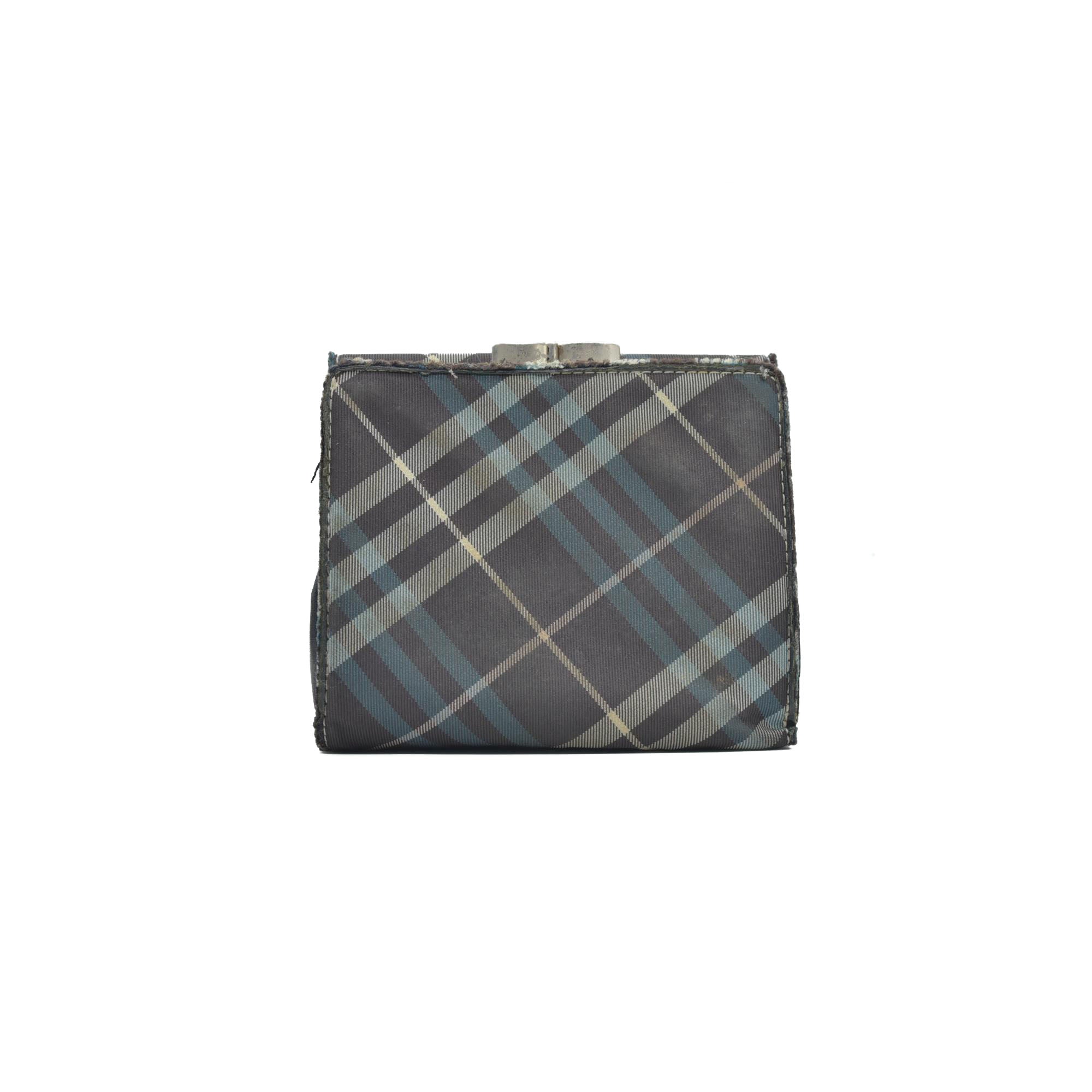 Burberry Blue Label Canvas Printed Wallet CONSIGNMENT