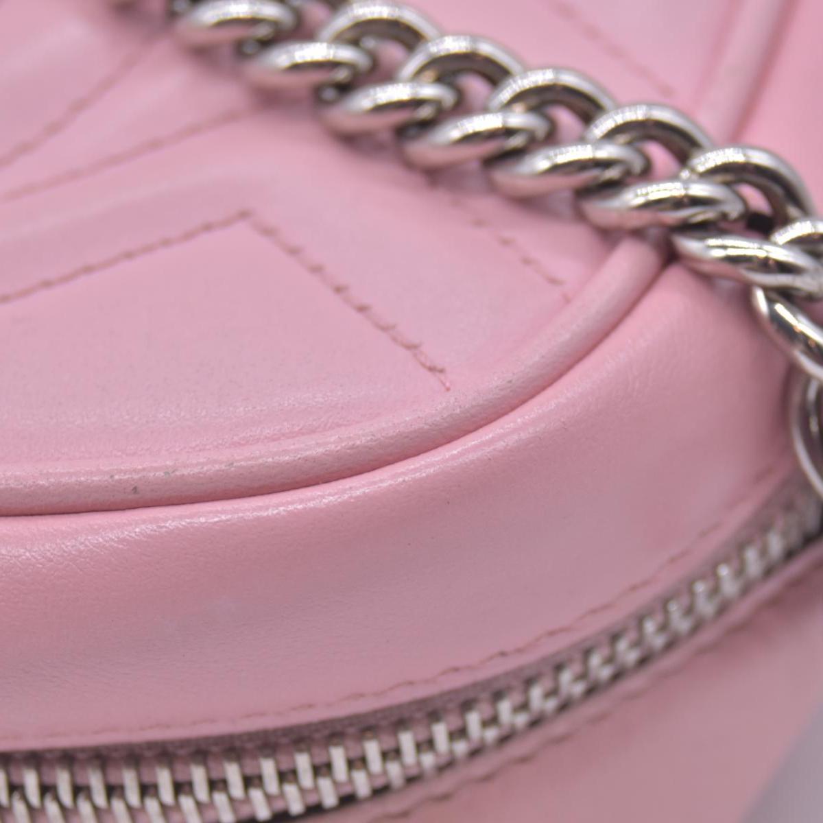 $1800 Gucci Mini Marmont Perfect Pink Camera Bag Crossbody CONSIGNMENT
