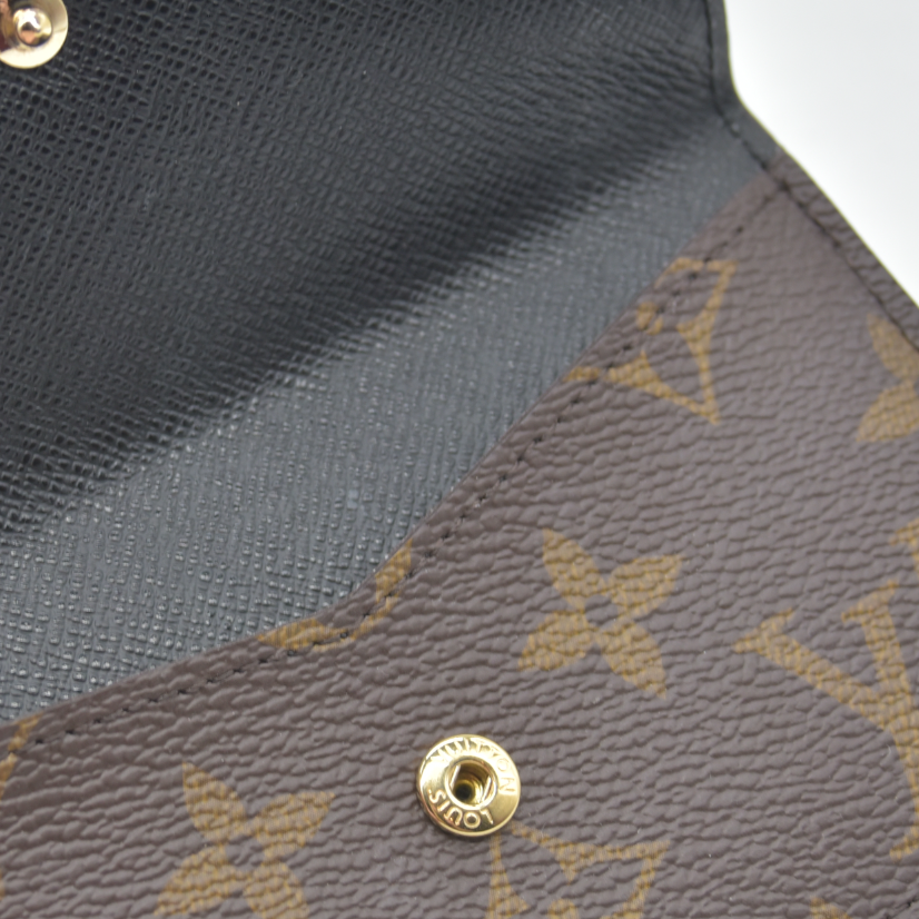 $700 Louis Vuitton  Reverse Monogram Recto Verso Card Holder Brown RFID