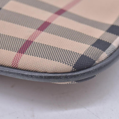Burberry Horseferry Check Peyton Crossbody Clutch Bag Black CONSIGNMENT
