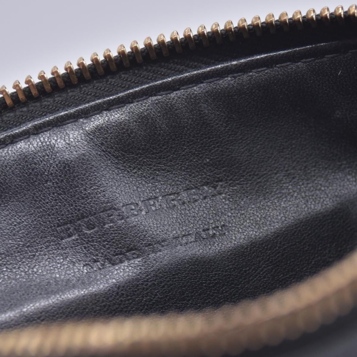 Burberry Horseferry Check Peyton Crossbody Clutch Bag Black CONSIGNMENT