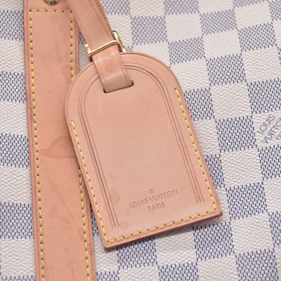 $1440 Louis Vuitton 2008 Damier Azur Keepall 50 MB2078 10021299