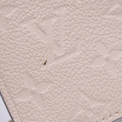 $650 Louis Vuitton Key Pouch S Empreinte Cream CONSIGNMENT