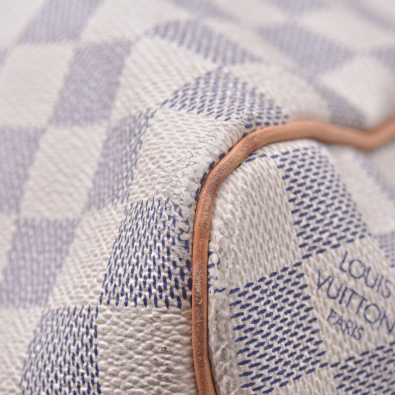$1440 Louis Vuitton 2008 Damier Azur Keepall 50 MB2078 10021299