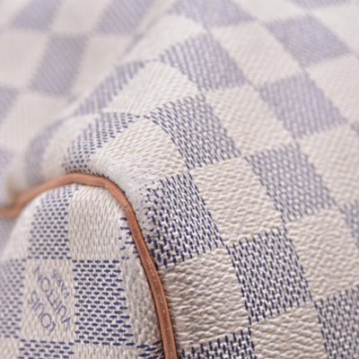 $1440 Louis Vuitton 2008 Damier Azur Keepall 50 MB2078 10021299