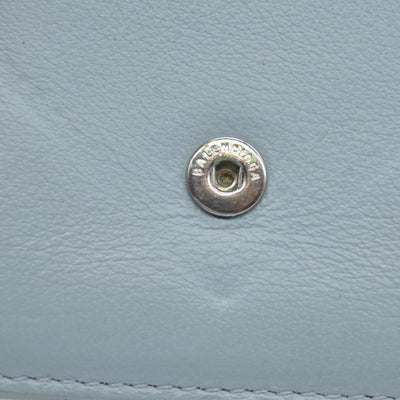 Balenciaga Leather Compact Wallet Blue CONSIGNMENT