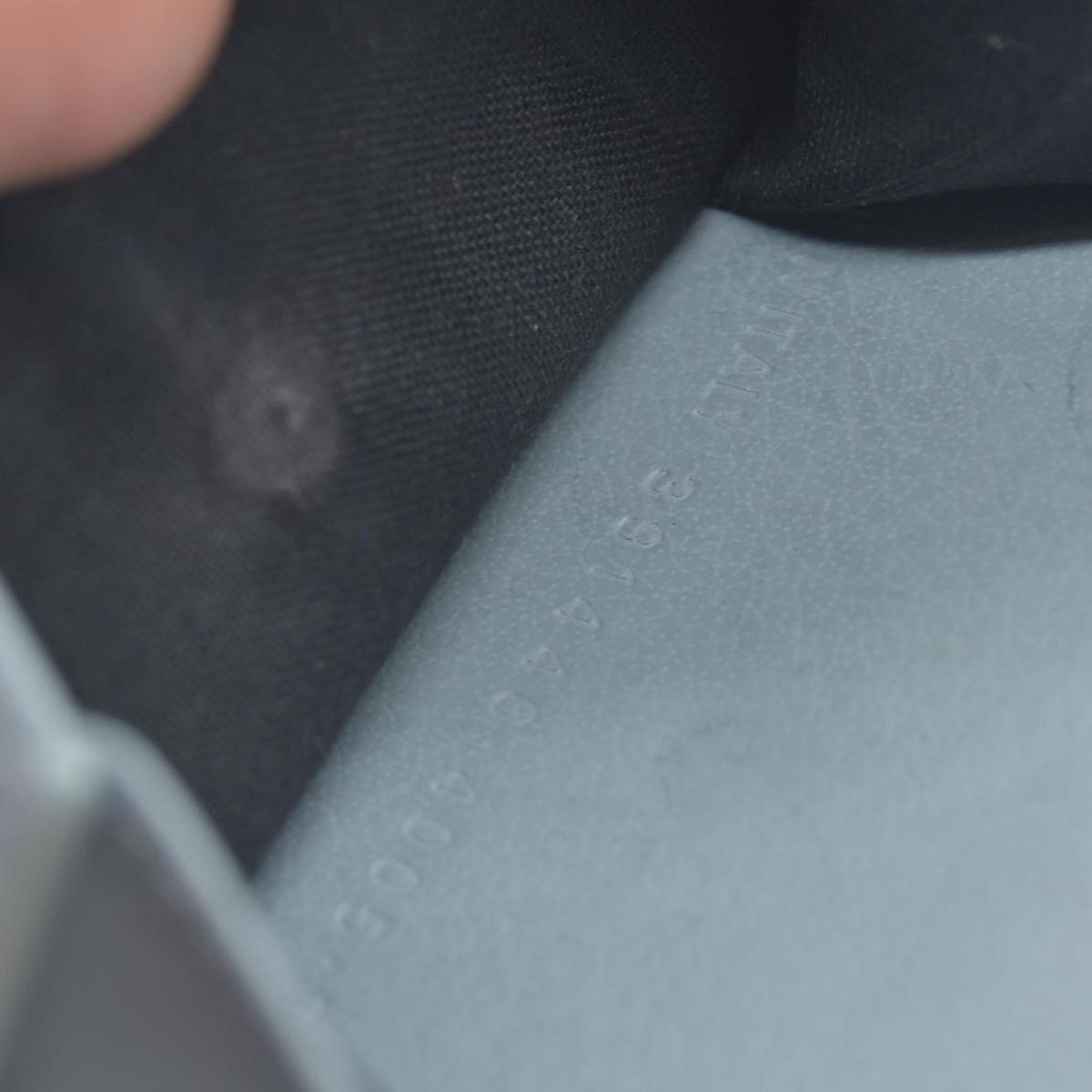 Balenciaga Leather Compact Wallet Blue CONSIGNMENT