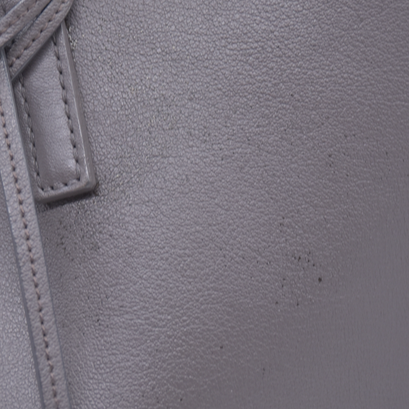 $1650 2018 SAINT LAURENT Calfskin Shopping East West YSL Tote Grey