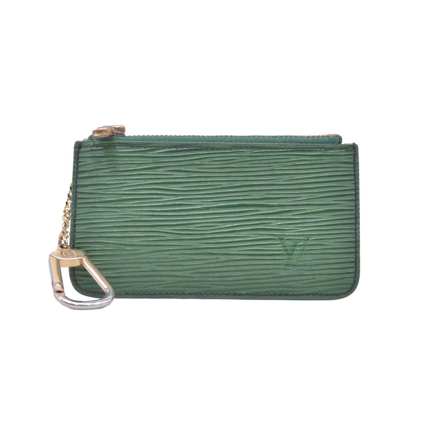 Louis Vuitton Epi Pochette Cles Green CONSIGNMENT
