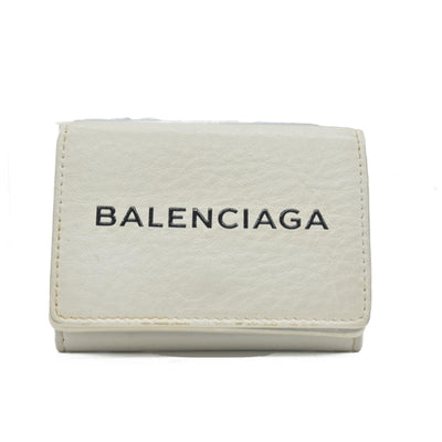 Balenciaga Trifold Compact Wallet Leather Compact Wallet CONSIGNMENT