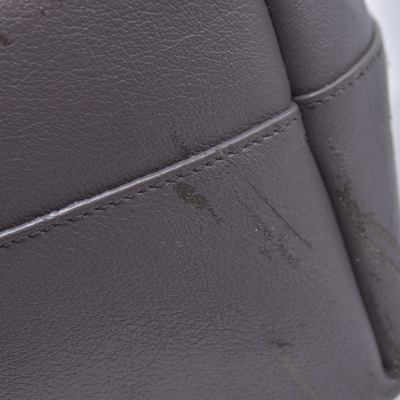 $1650 2018 SAINT LAURENT Calfskin Shopping East West YSL Tote Grey