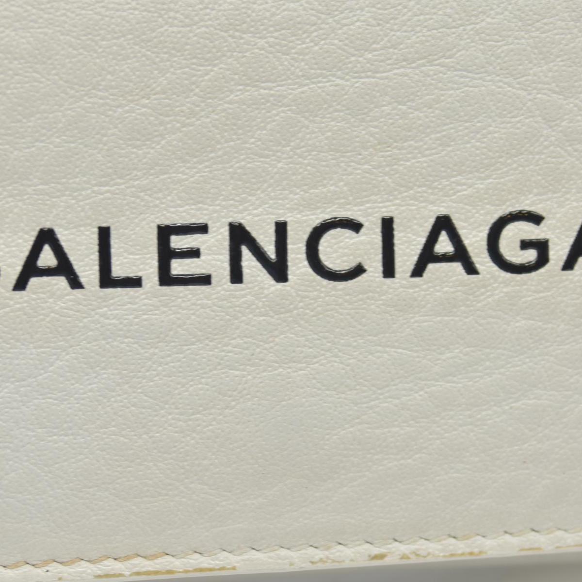 Balenciaga Trifold Compact Wallet Leather Compact Wallet CONSIGNMENT