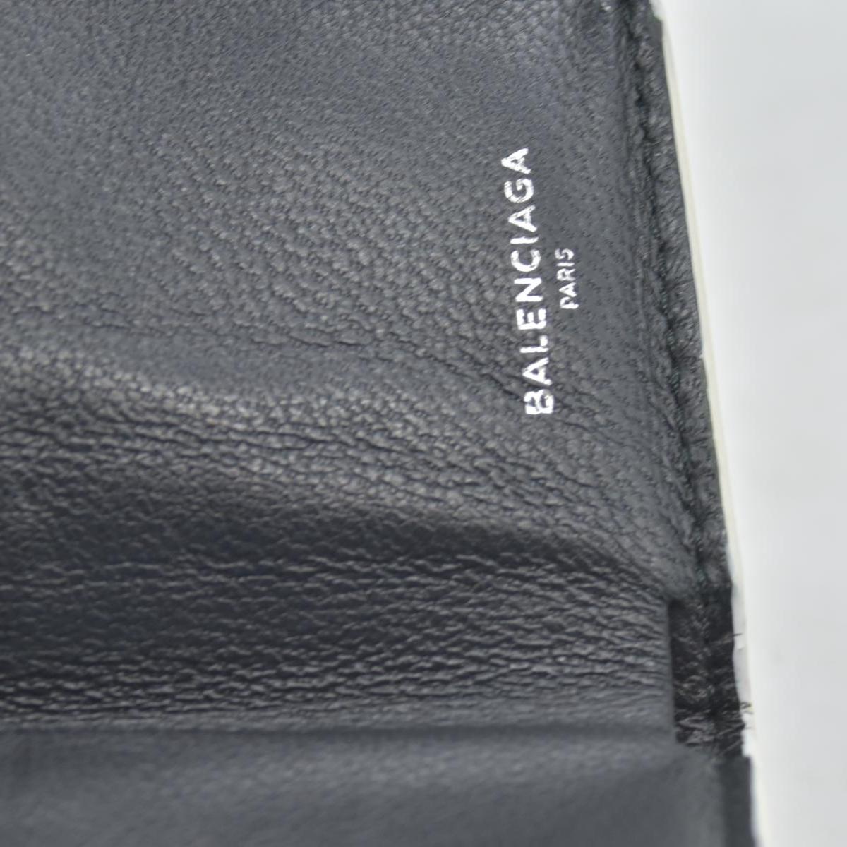 Balenciaga Trifold Compact Wallet Leather Compact Wallet CONSIGNMENT