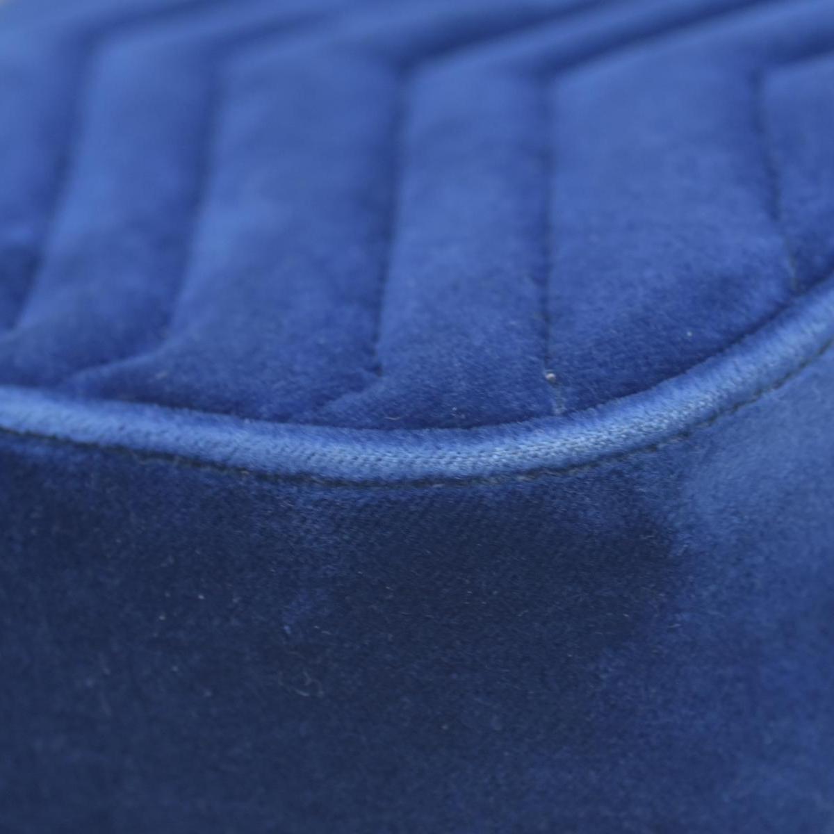 $2850 Gucci Velvet Matelasse Small GG Marmont Shoulder Bag Cobalt Blue CONSIGNMENT