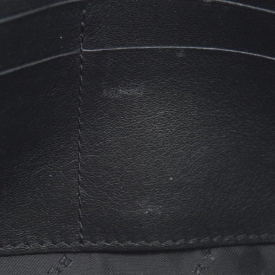 $620 Burberry Grainy Calfskin Patent Black Leather Porter Continental Wallet Black CONSIGNMENT